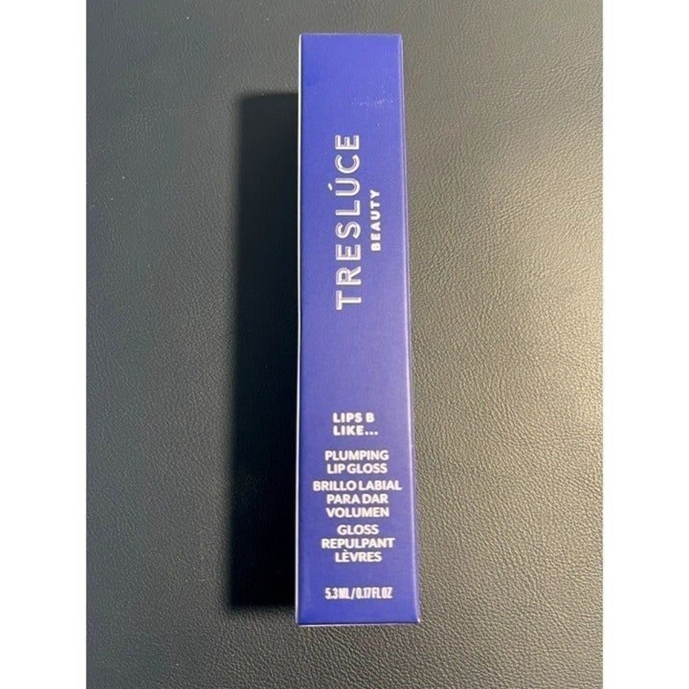 TRESLUCE BEAUTY LIPS B LIKE - PLUMPING LIP GLOSS - FULL SZ NEW IN BIX - DAZZLING